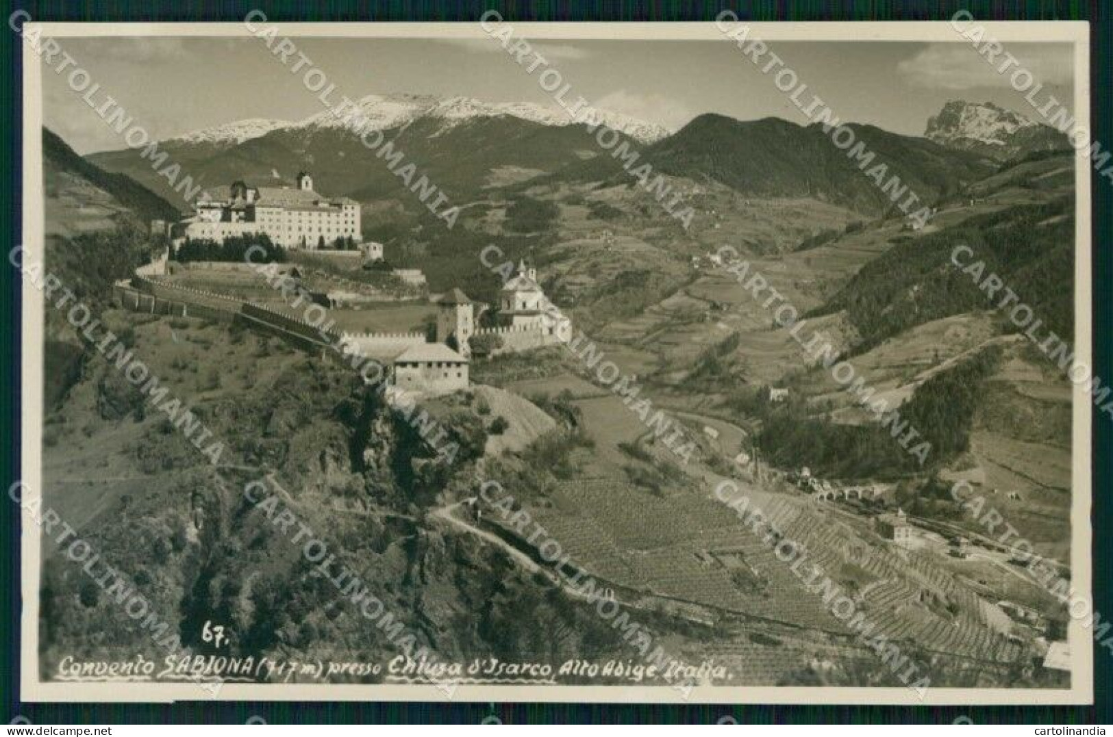 Bolzano Chiusa Klausen Convento Sabiona Foto Cartolina RB6953 - Bolzano