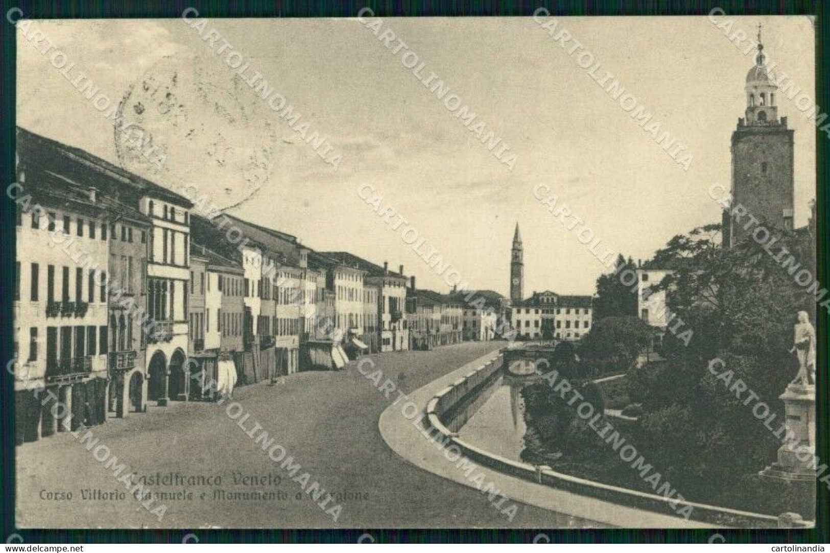 Treviso Castelfranco Veneto Corso Vittorio Emanuele Cartolina RB7055 - Treviso