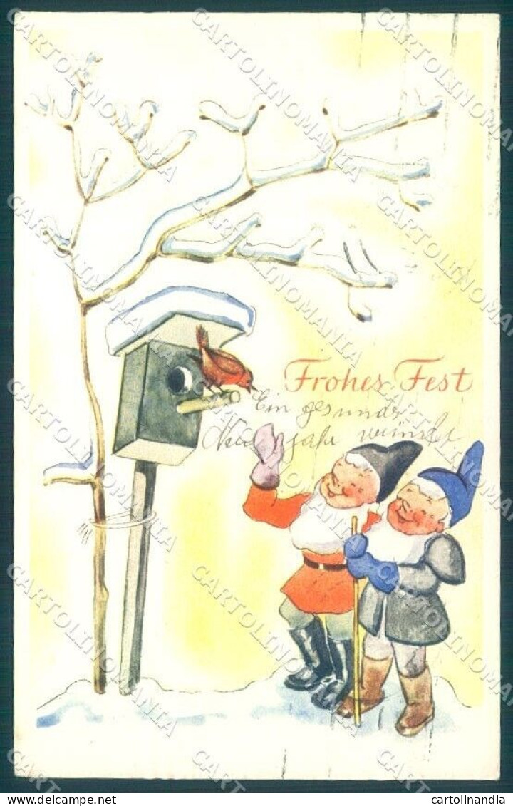 Greetings Gnome Bird House Cartolina Postcard TW1753 - Sonstige & Ohne Zuordnung