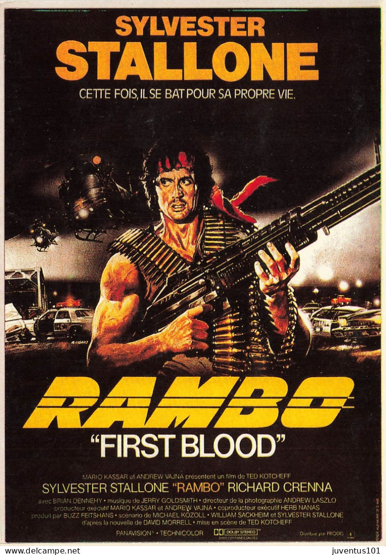 CPSM Rambo-Sylvester Stallone      L2854 - Affiches Sur Carte