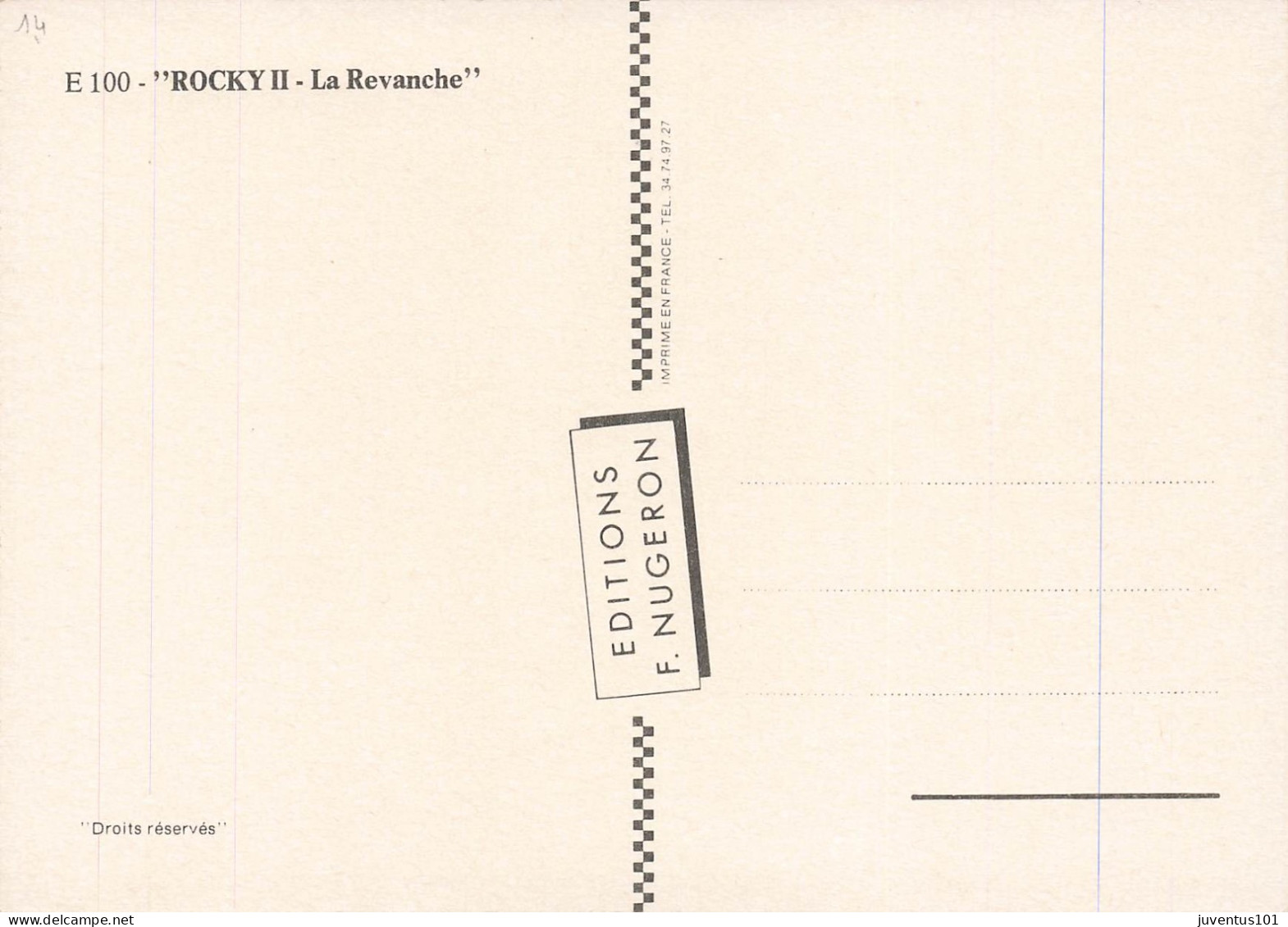 CPSM Rocky II La Revanche-Sylvester Stallone      L2854 - Afiches En Tarjetas