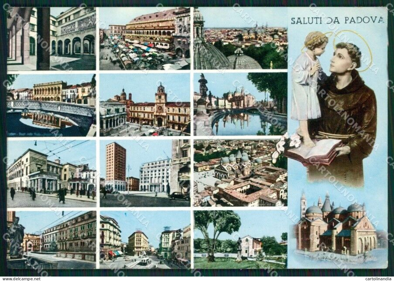 Padova Città Saluti Da PIEGA Foto FG Cartolina ZKM7149 - Padova