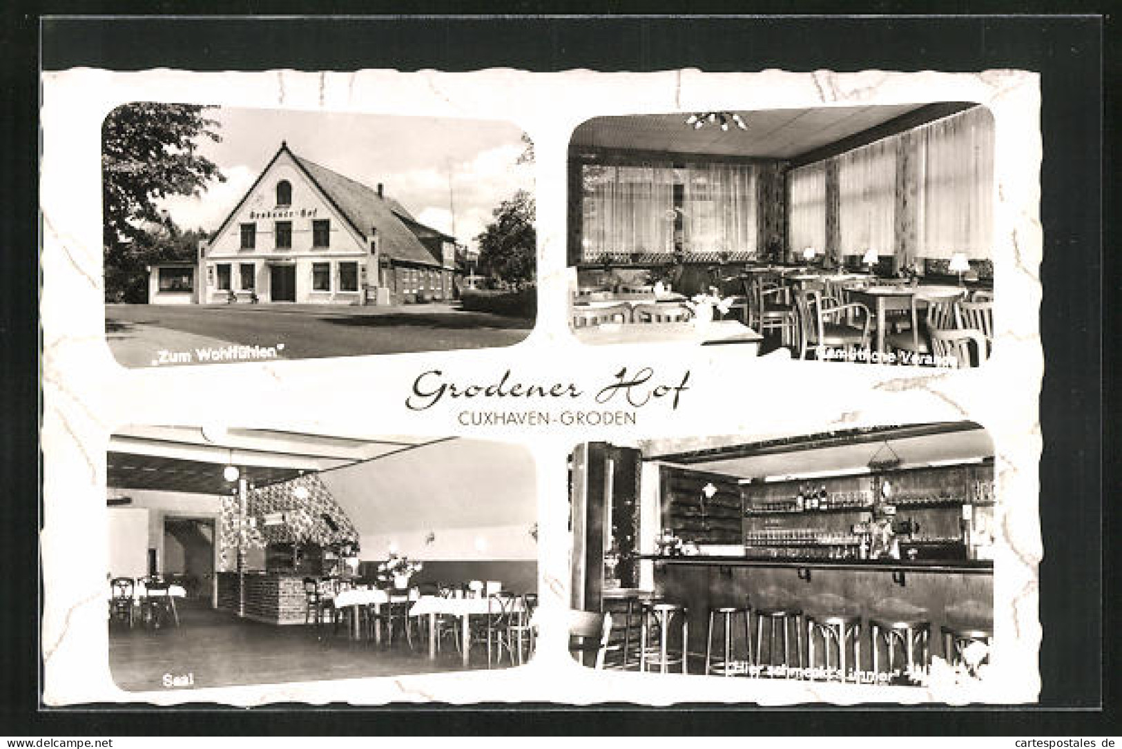 AK Cuxhaven-Groden, Gasthaus Grodener Hof, Innenansicht  - Cuxhaven