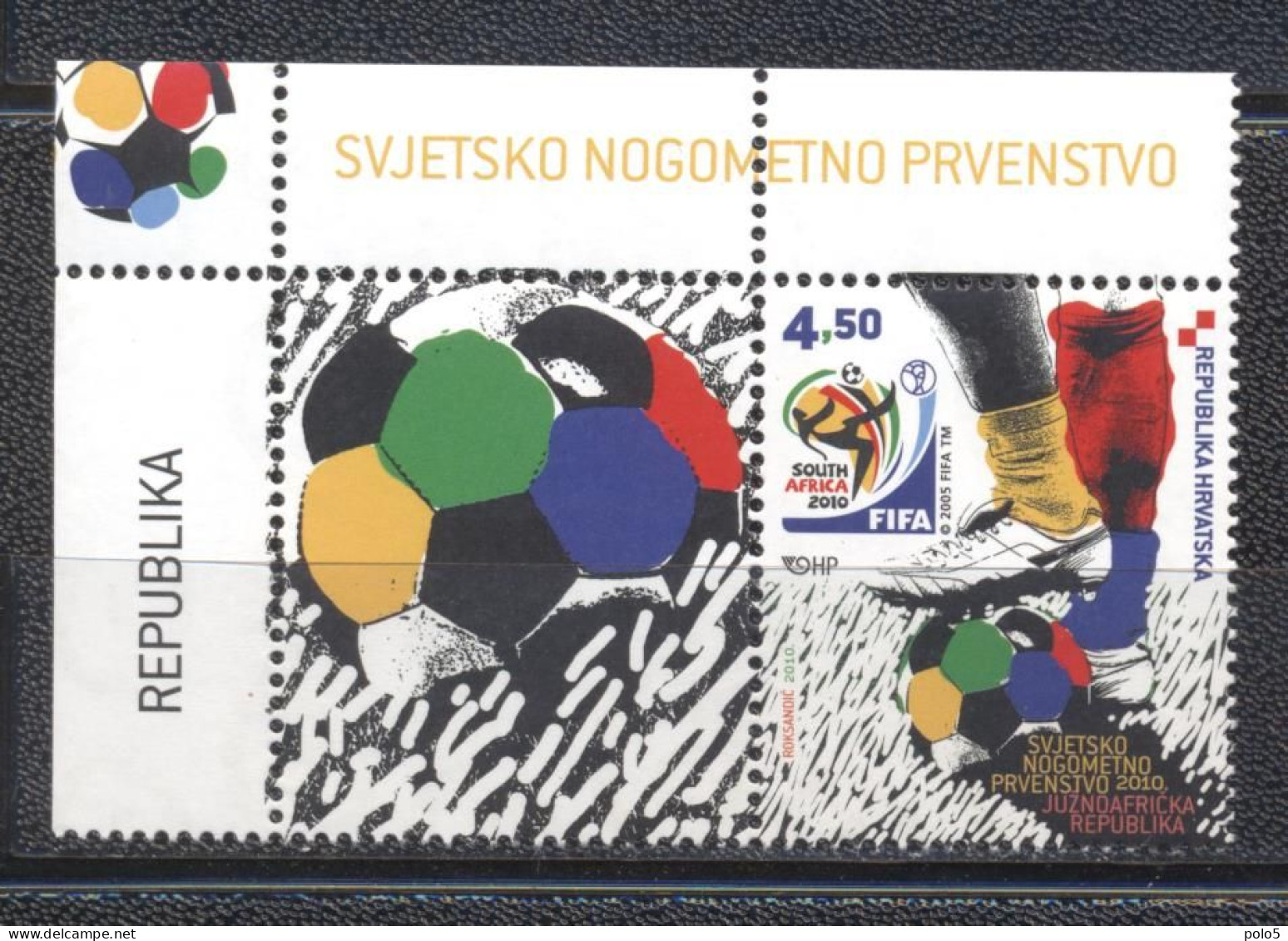 Croitia 2010-FIFA Football World Cup ,South Africa Set (1v) - 2010 – Afrique Du Sud