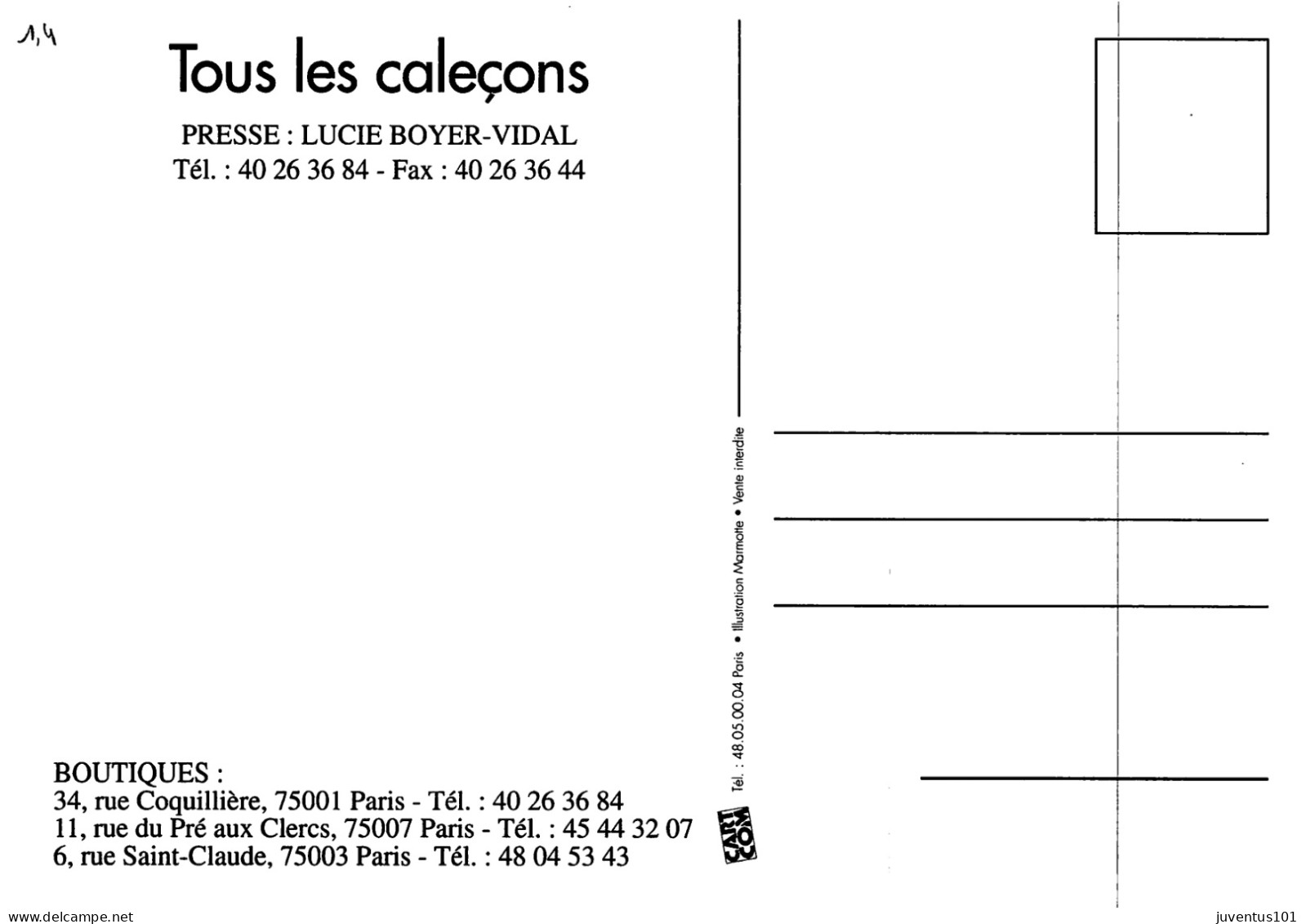 CPSM Illustration-Tous Les Caleçons      L2854 - Contemporanea (a Partire Dal 1950)