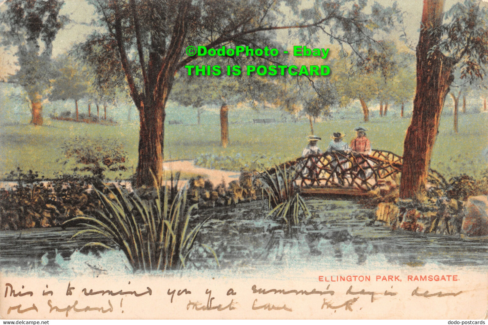 R398494 Ellington Park Ramsgate. Post Card. 1904 - World