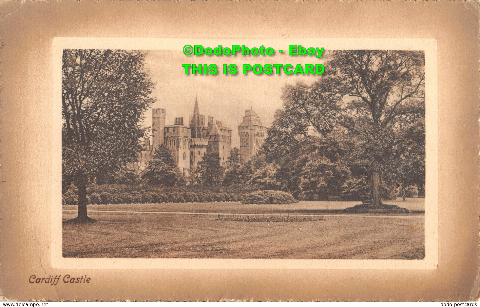 R398500 Cardiff Castle. Valentines Series. 1912 - World