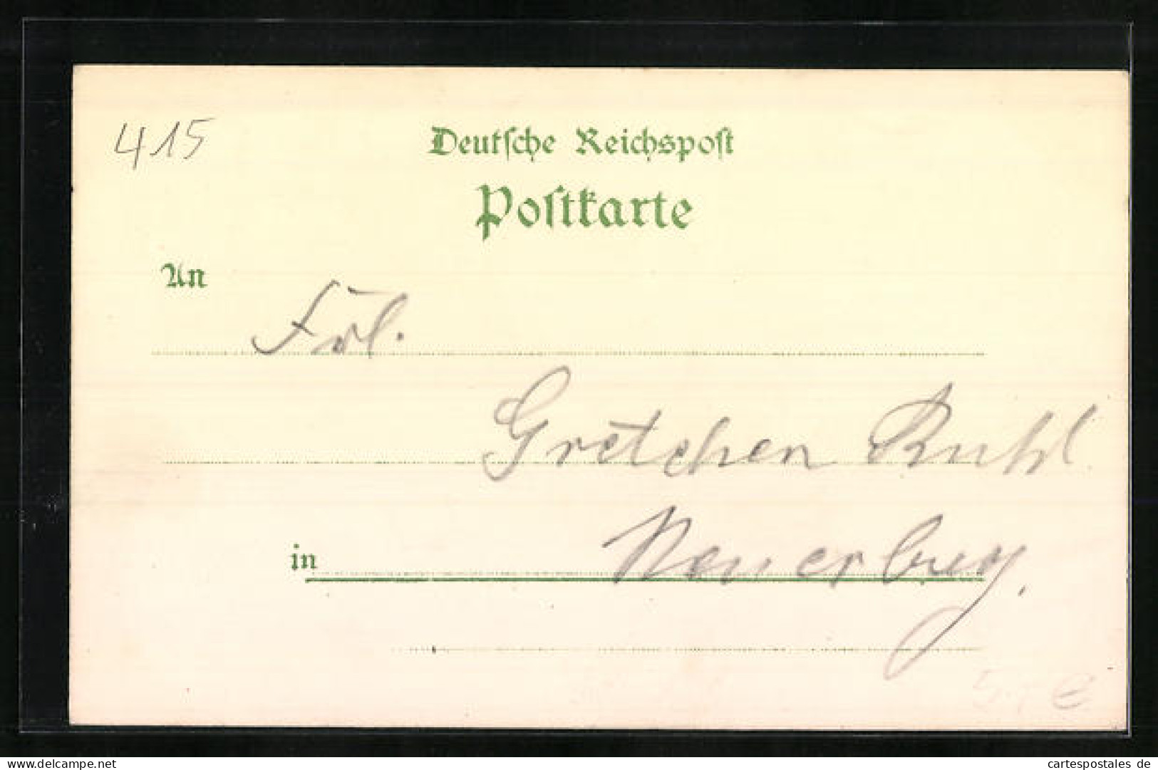 Lithographie Krefeld, Postamt, Königl. Webeschule, Cornelliusdenkmal, Ständehaus  - Krefeld