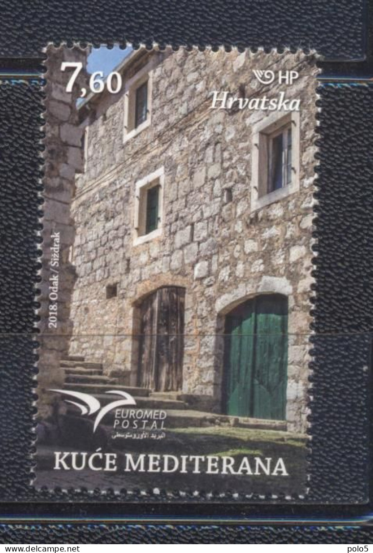 Croitia 2018-Euromed:Houses Of The Mediterranean Sea Set (1v) - Croatia