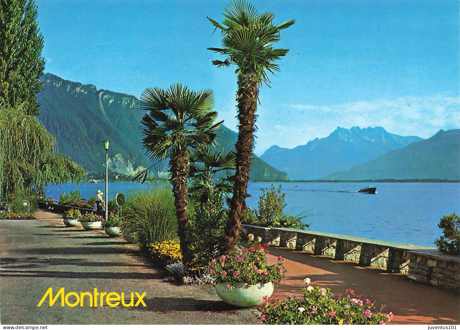 CPSM Montreux-Le Quai Et Les Dents Du Midi      L2857 - Montreux