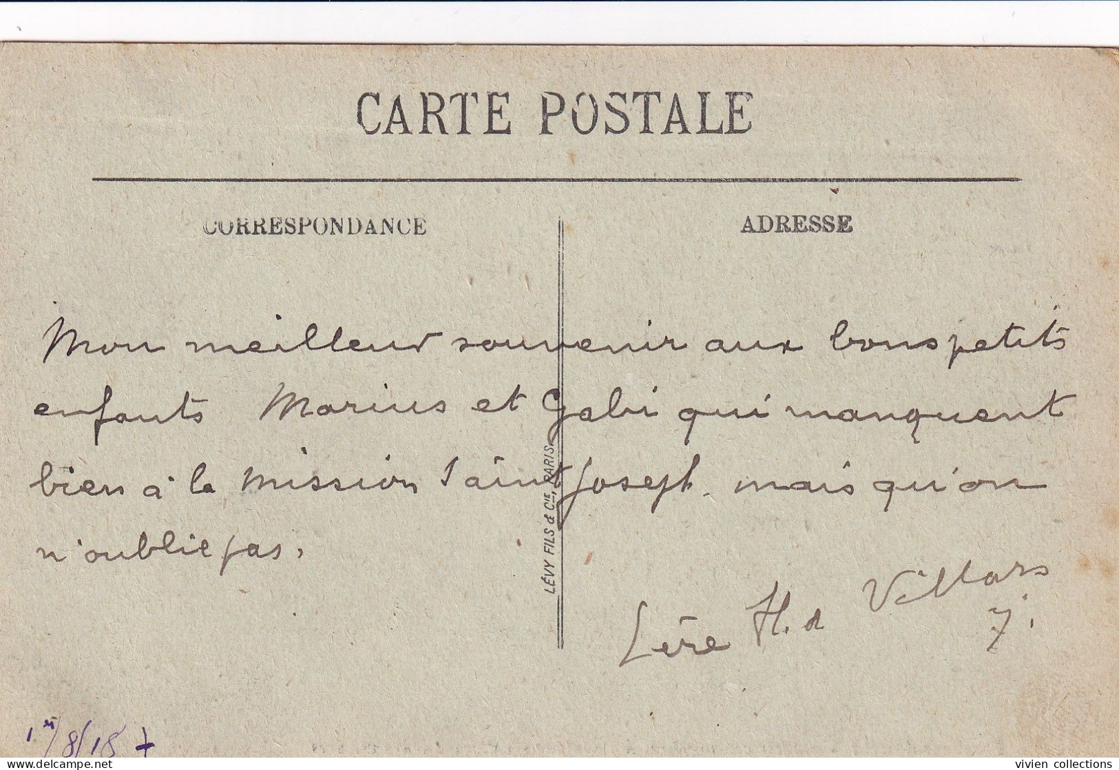 Paris Tampon SSBM Hôpital Auxiliaire N° 94 Situé Au 214 Rue Lafayette Sur Carte Conductrice Anglaises D'ambulances 1918 - Guerre De 1914-18