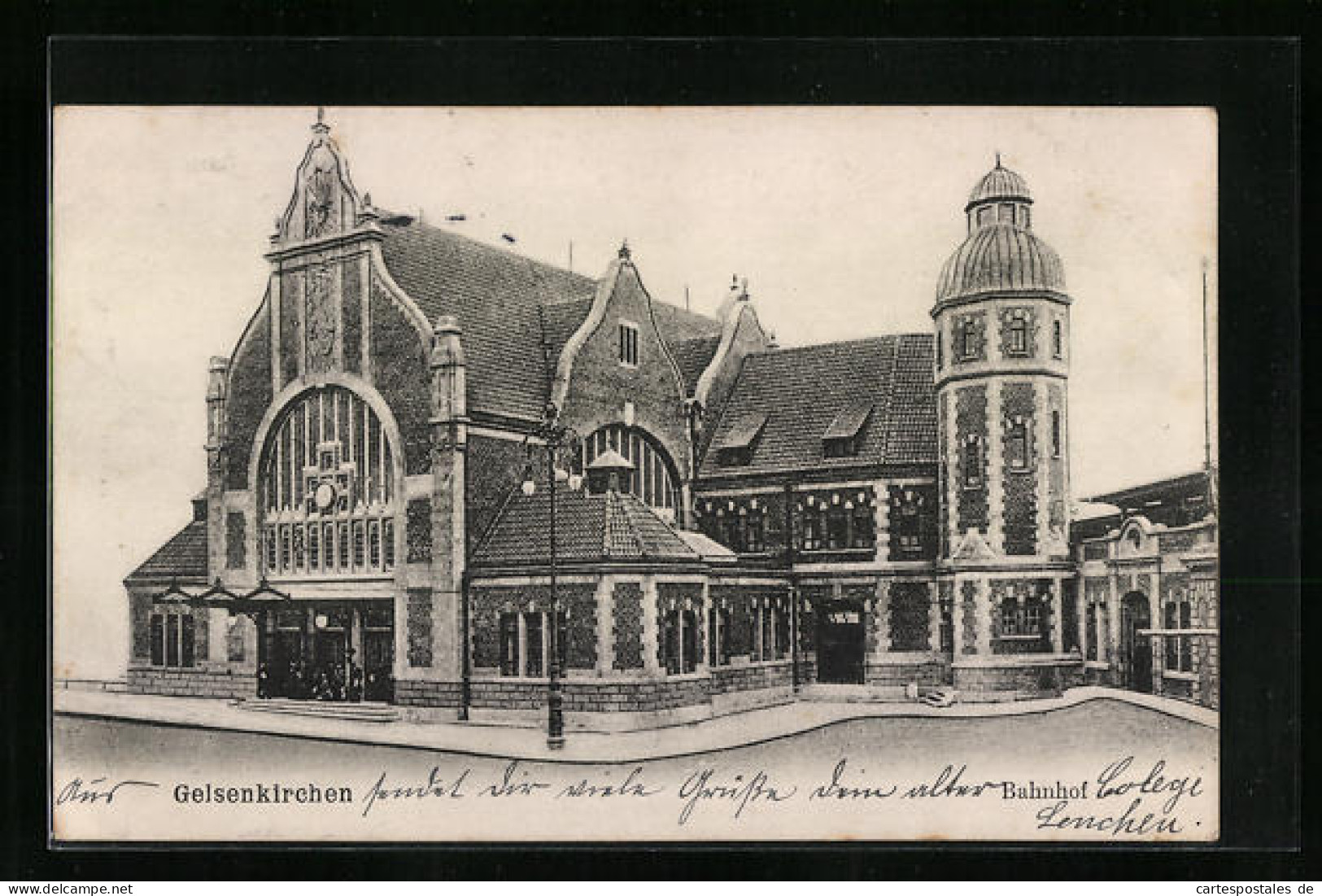 AK Gelsenkirchen, Blick Auf Den Bahnhof  - Gelsenkirchen