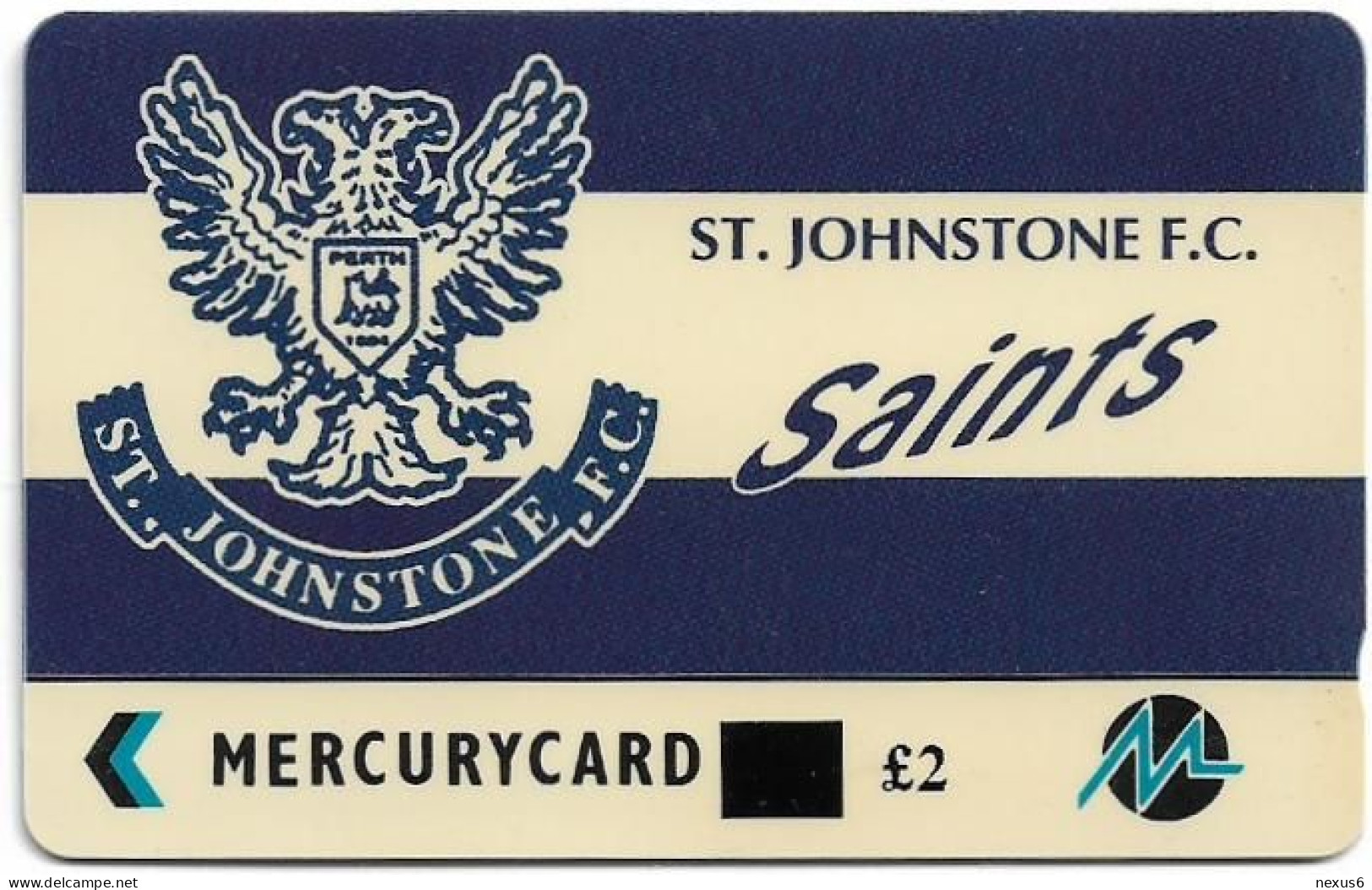 UK (Paytelco) - Football Clubs - St. Johnstone Logo (Big Overprint) - 1PPLT - Used - [ 4] Mercury Communications & Paytelco