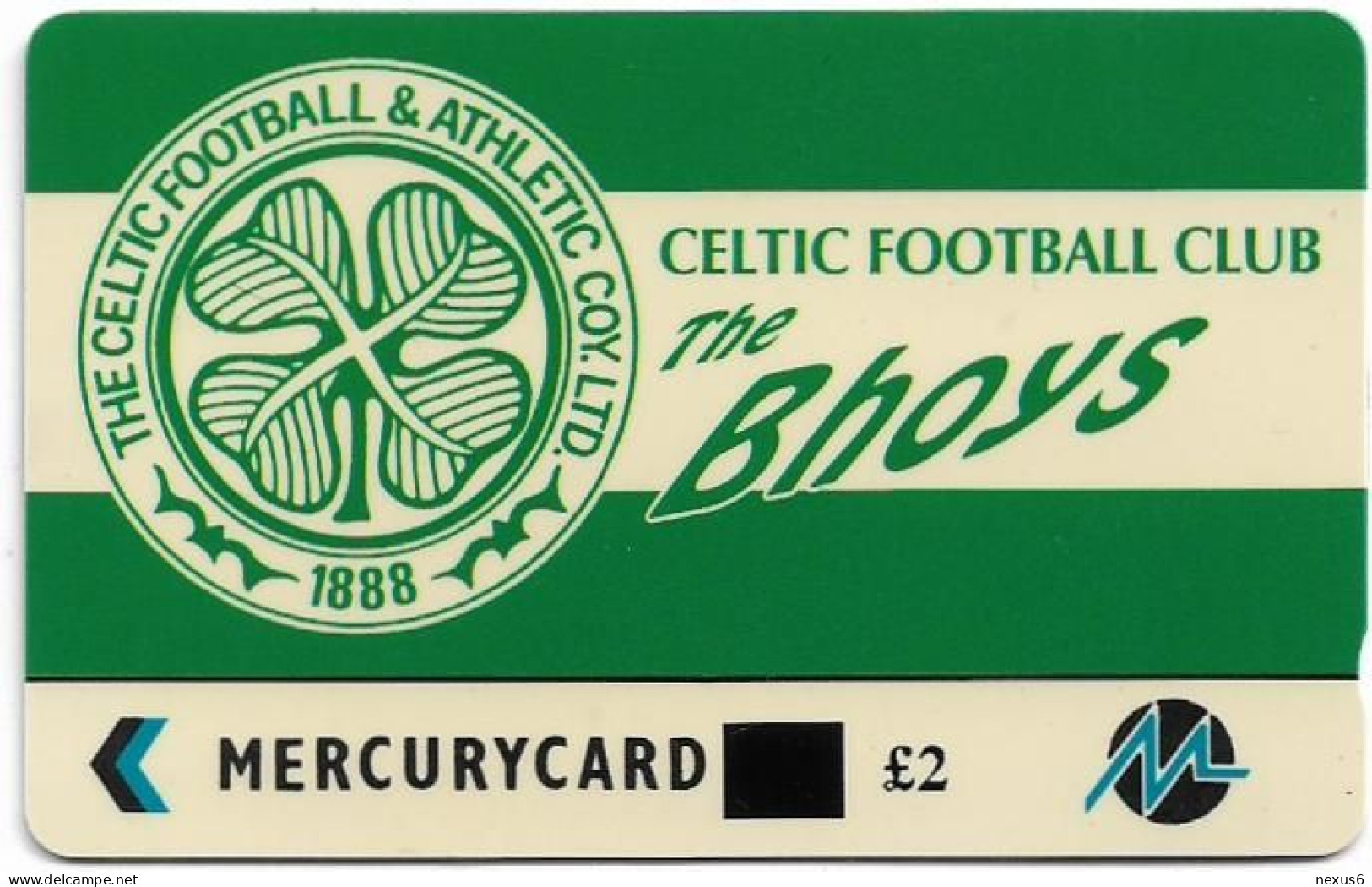 UK (Paytelco) - Football Clubs - Celtic (Big Overprint) - 1PPLL - Used - [ 4] Mercury Communications & Paytelco