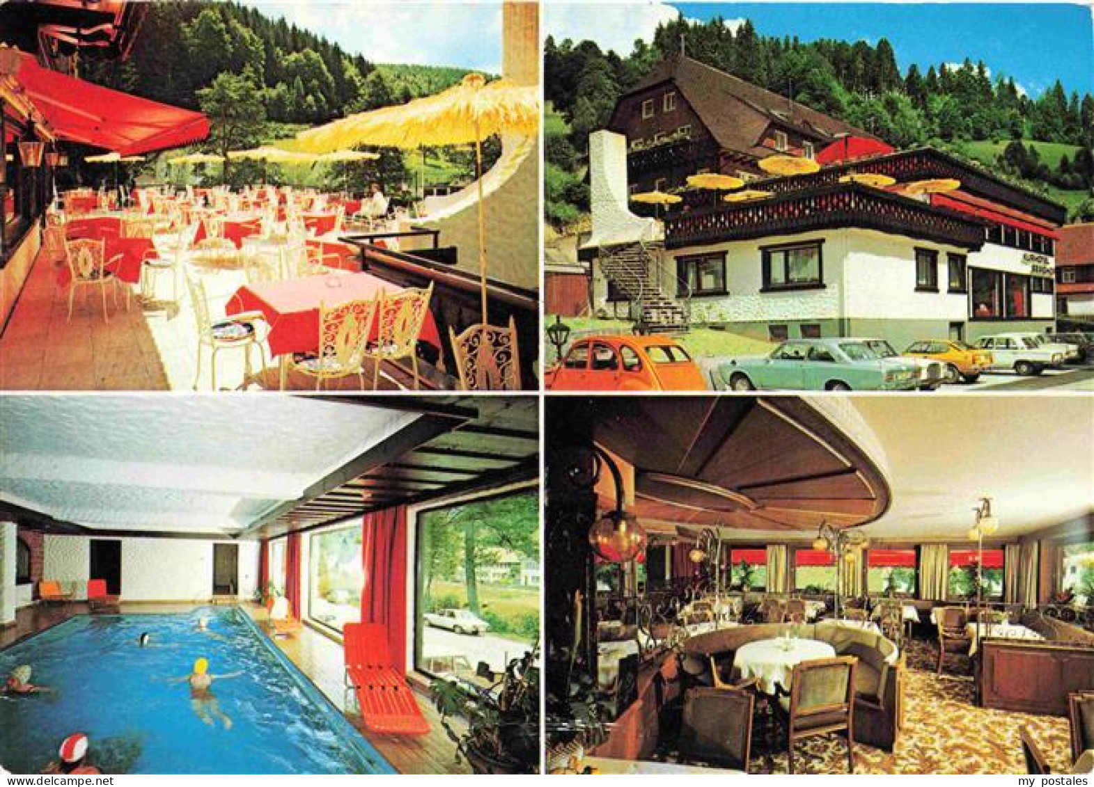 73971715 Schoenmuenzach_Baiersbronn Kurhotel Berghof Terrasse Hallenbad Gastraum - Baiersbronn