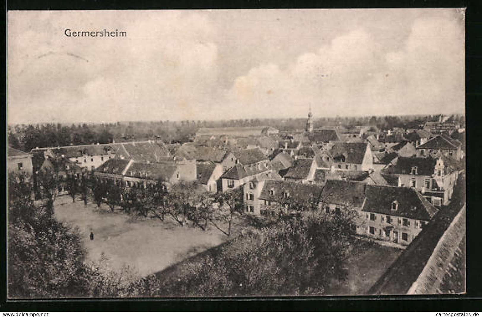 AK Germersheim, Blick über Die Dächer Der Ortschaft  - Germersheim