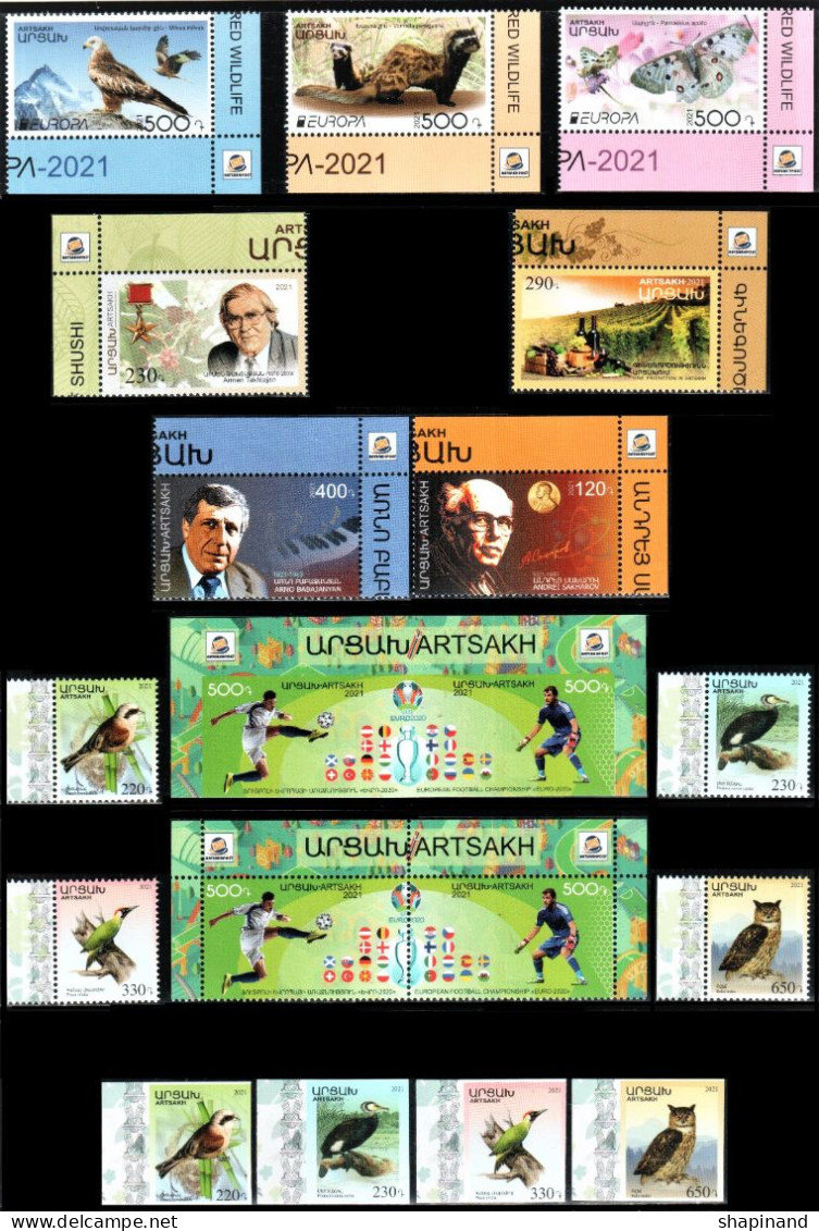 Artsakh 2021 "Full Set Of 2021 Year"19v Quality:100% - Armenia