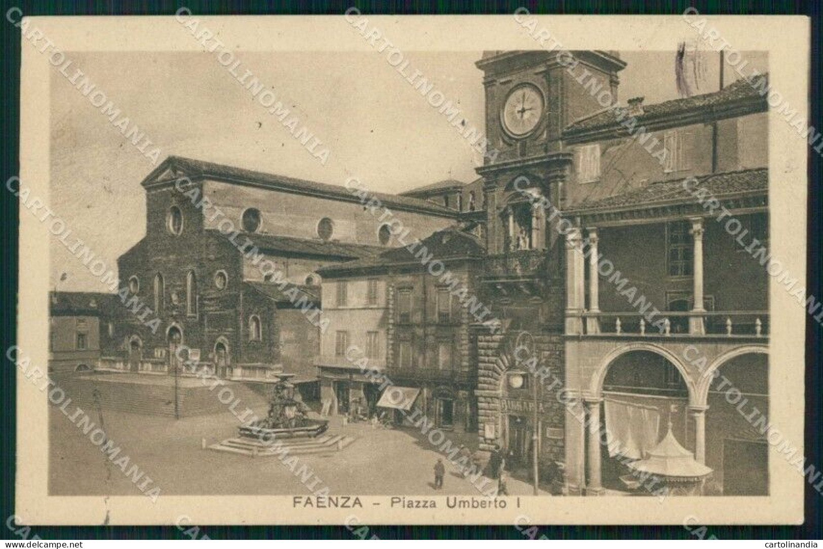 Ravenna Faenza Piazza Umberto I Cartolina RB7767 - Ravenna