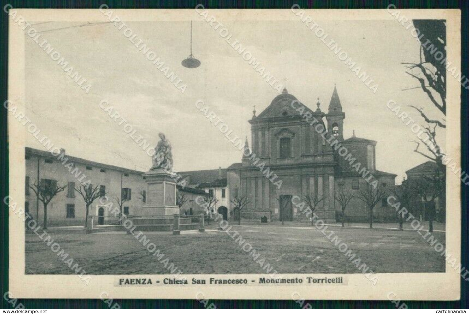 Ravenna Faenza Chiesa San Francesco Monumento Torricelli Cartolina RB7775 - Ravenna