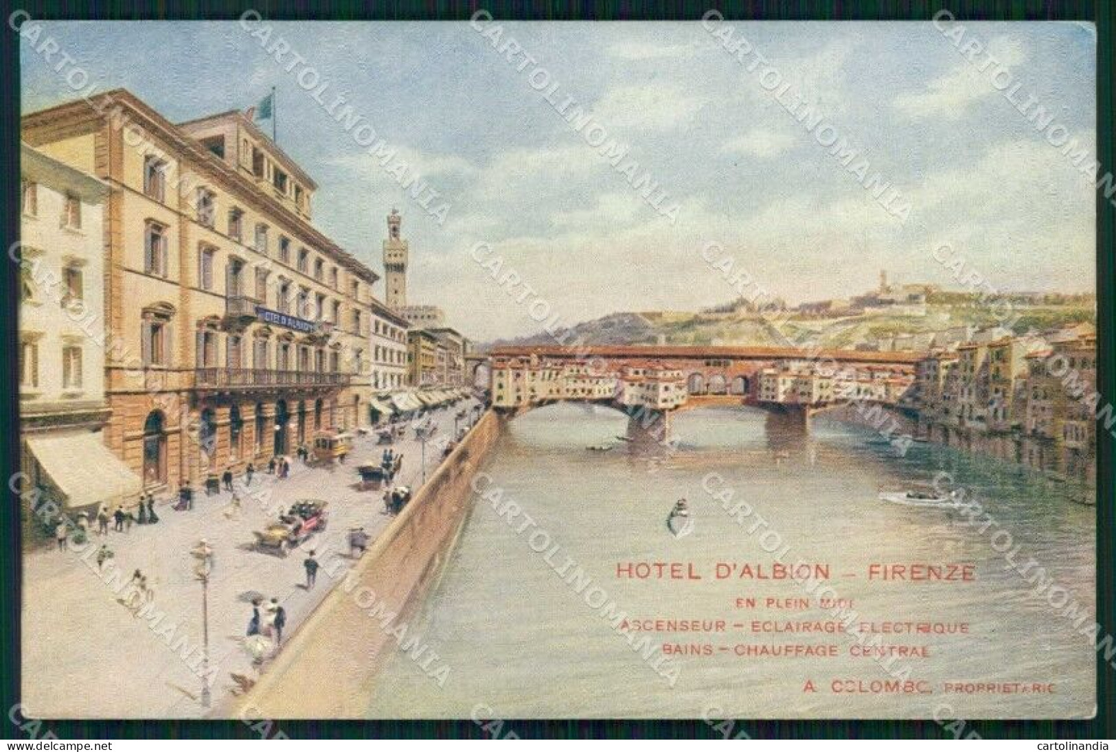 Firenze Città Hotel D'Albion Cartolina RB7685 - Firenze (Florence)