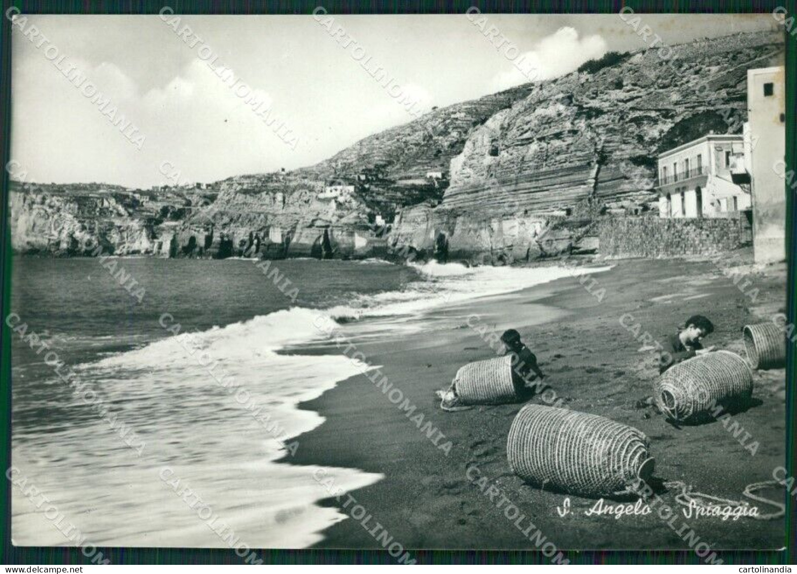 Napoli Ischia Sant'Angelo MACCHIA Foto FG Cartolina ZK3318 - Napoli (Naples)