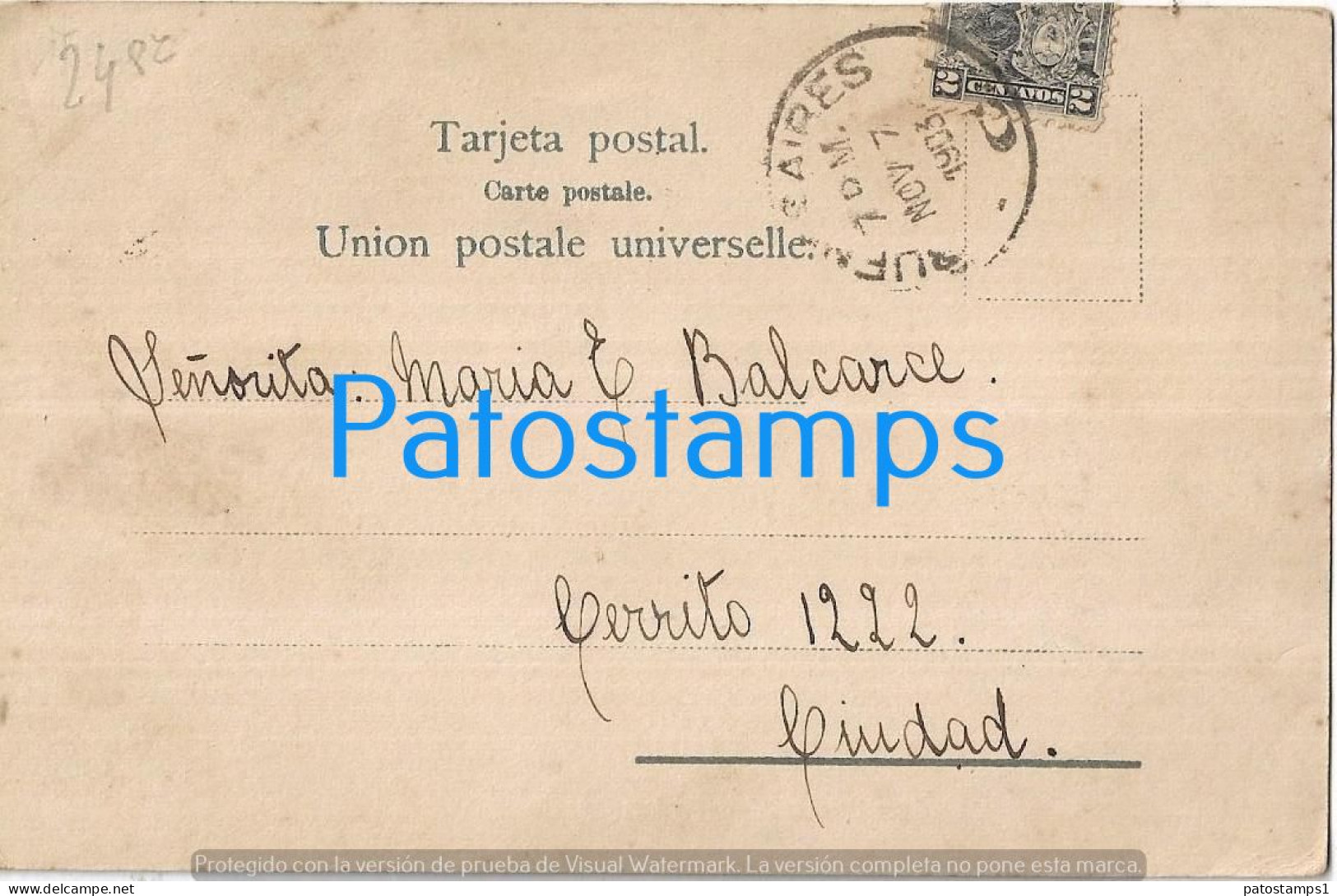 227226 ARGENTINA BUENOS AIRES COSTUMES TIPOS POPULARES PESCADOR AMBULANTE  POSTAL POSTCARD - Argentina