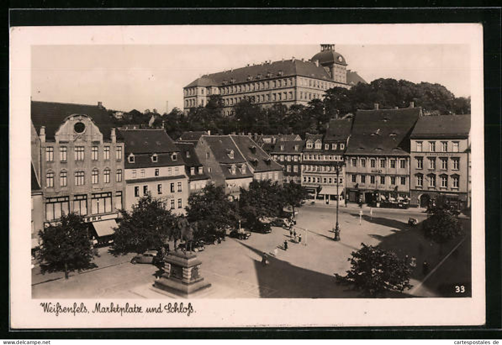 AK Weissenfels, Marktplatz Mit Blick Zum Schloss  - Weissenfels