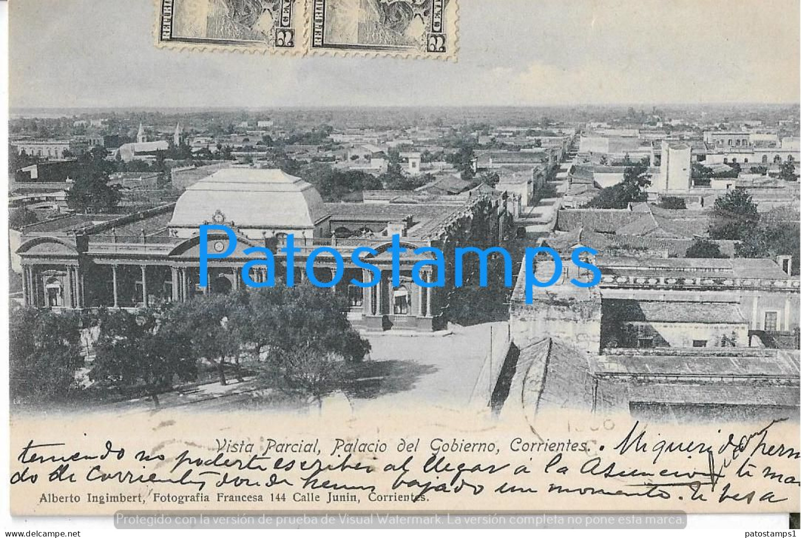 227227 ARGENTINA CORRIENTES VISTA PARCIAL PALACIO DEL GOBIERNO POSTAL POSTCARD - Argentina