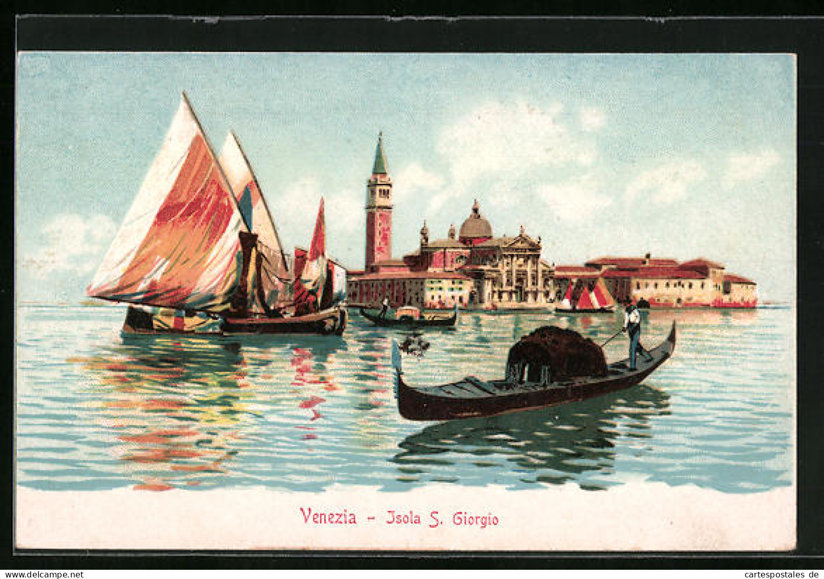 Lithographie Venezia, Isola S. Giorgio  - Venezia (Venice)