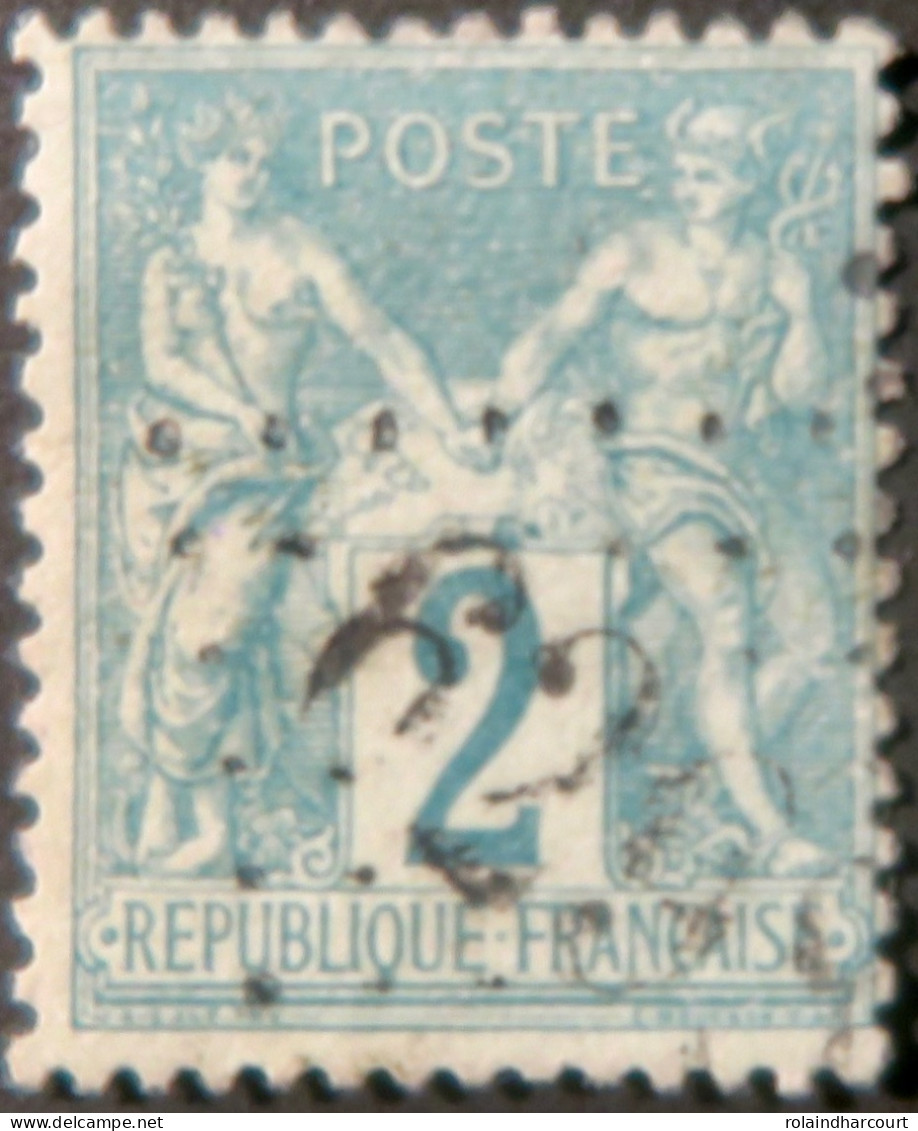 R1311/2968 - FRANCE - SAGE TYPE II N°74 >>>>> Cachet Du Jour De L'an :  GC 6298 - 1876-1898 Sage (Type II)