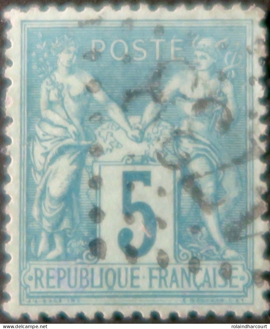 R1311/2970 - FRANCE - SAGE TYPE II N°75 LUXE / BON CENTRAGE >>>>> Cachet Du Jour De L'an :  GC 1738 - 1876-1898 Sage (Type II)