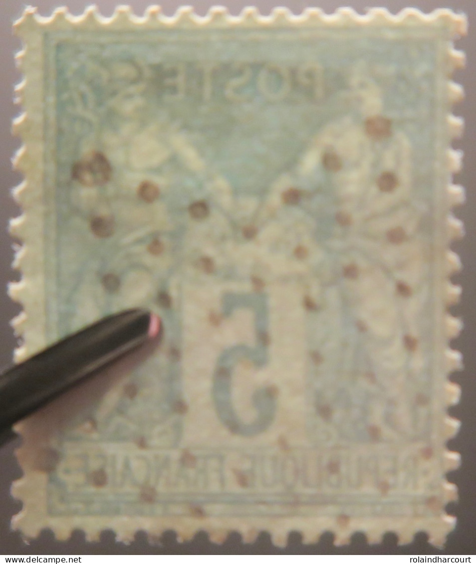 R1311/2972 - FRANCE - SAGE TYPE II N°75 >>>>> Cachet Du Jour De L'an :  ETOILE MUETTE De PARIS - 1876-1898 Sage (Type II)