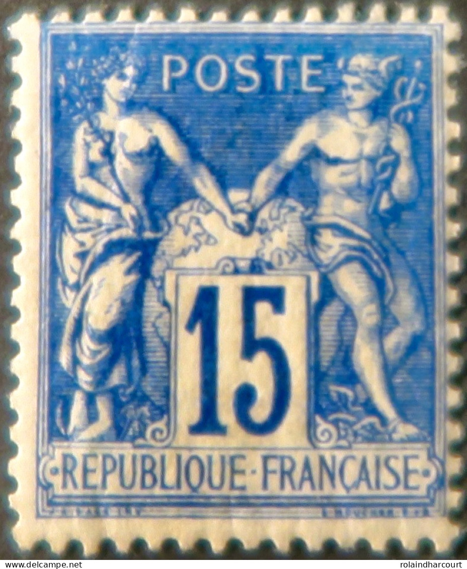 R1311/2976 - FRANCE - SAGE TYPE II N°101 Bleu Foncé NEUF* - 1876-1898 Sage (Type II)