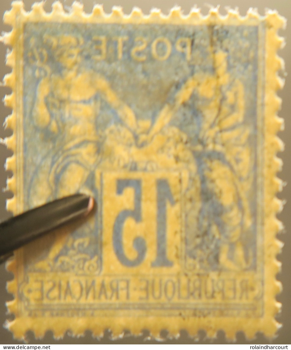 R1311/2976 - FRANCE - SAGE TYPE II N°101 Bleu Foncé NEUF* - 1876-1898 Sage (Type II)