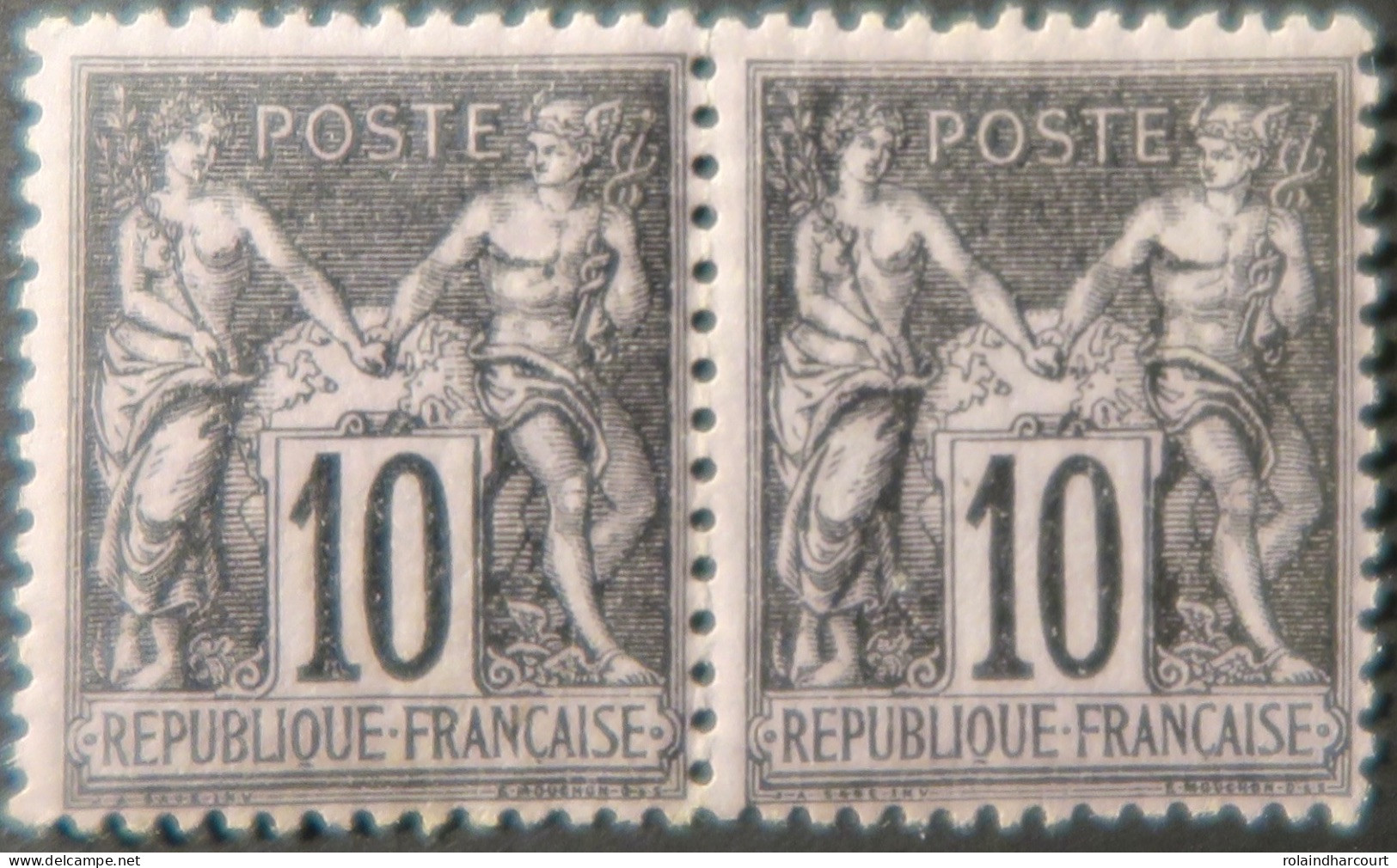 R1311/2978 - FRANCE - SAGE TYPE I N°103 NEUFS** (PAIRE) - 1876-1878 Sage (Type I)