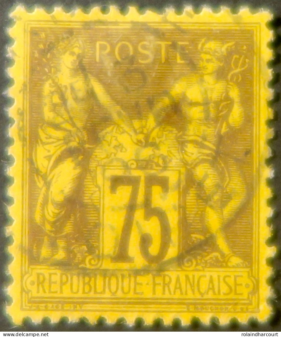 R1311/2980 - FRANCE - SAGE TYPE II N°99 LUXE Oblitéré TRES BON CENTRAGE - 1876-1898 Sage (Type II)