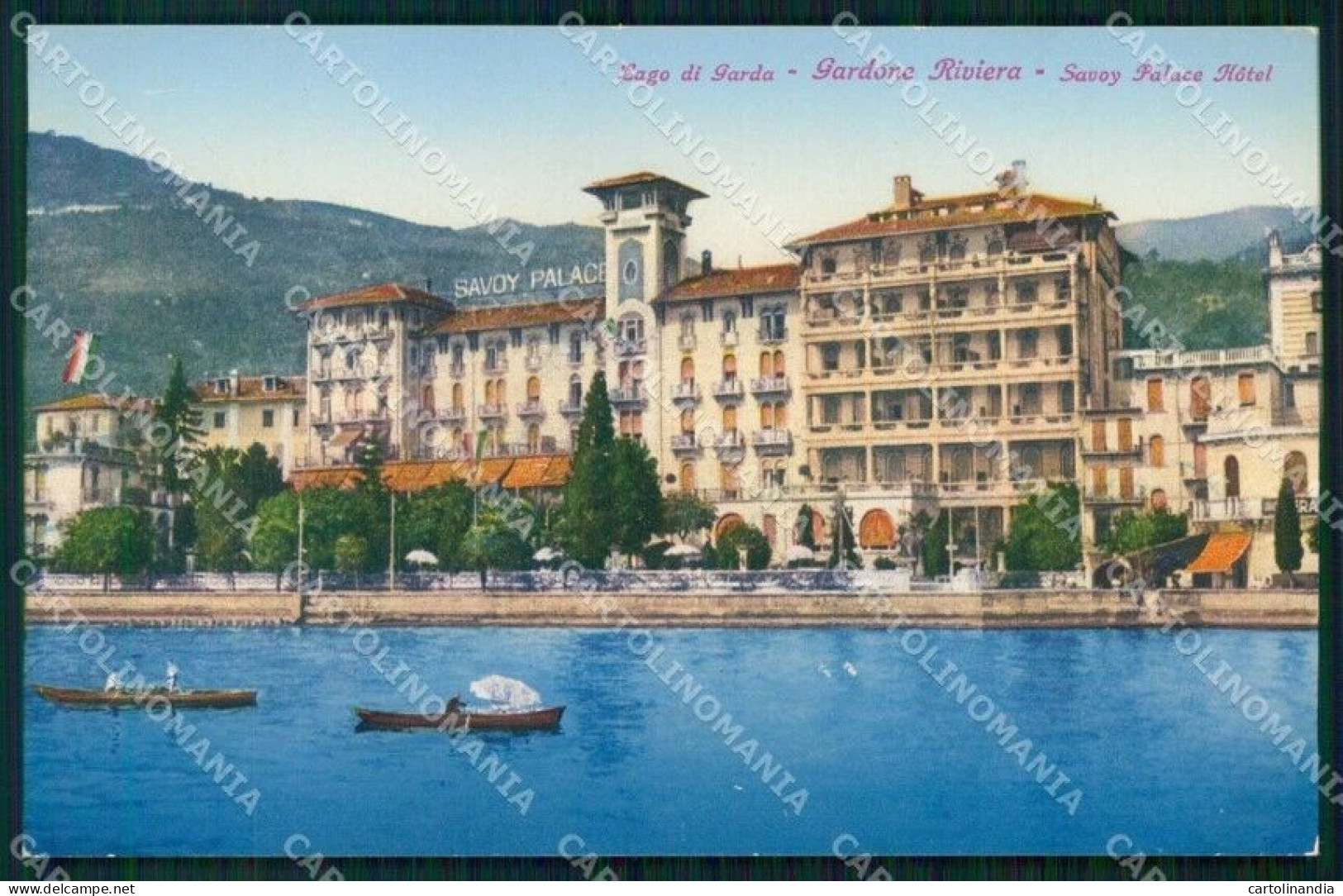 Brescia Gardone Riviera Savoy Palace Hotel Brunner 306-15 Cartolina RB8219 - Brescia
