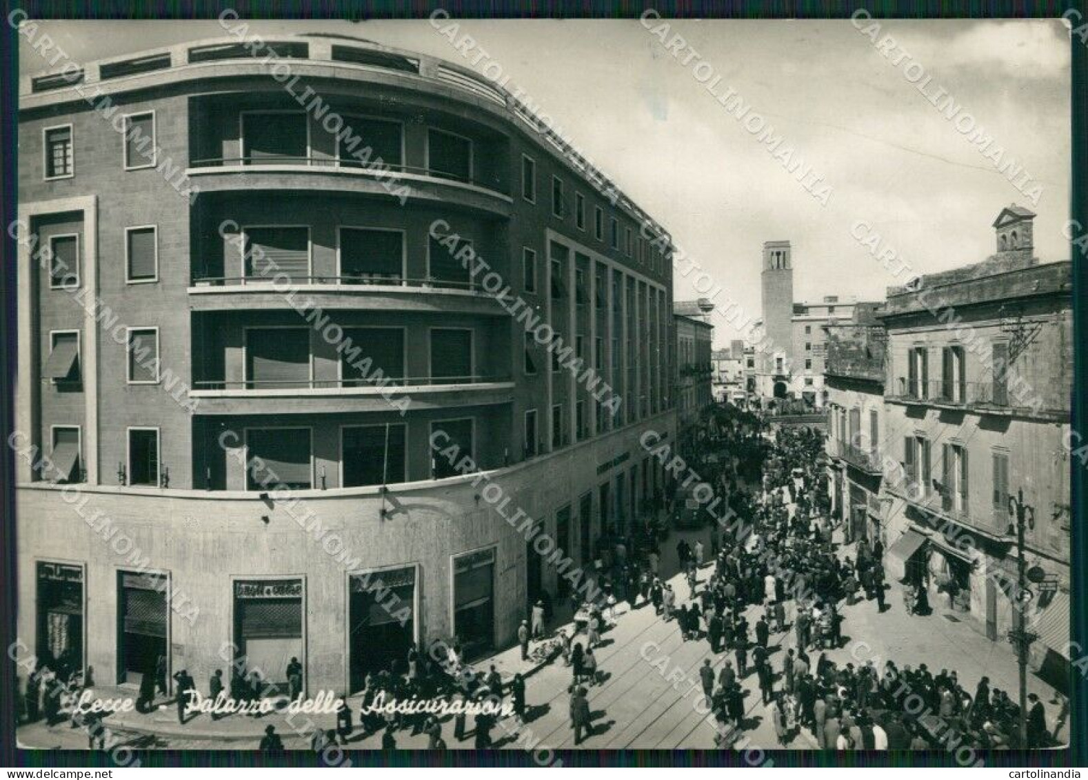 Lecce Città PIEGATA Foto FG Cartolina ZK0233 - Lecce