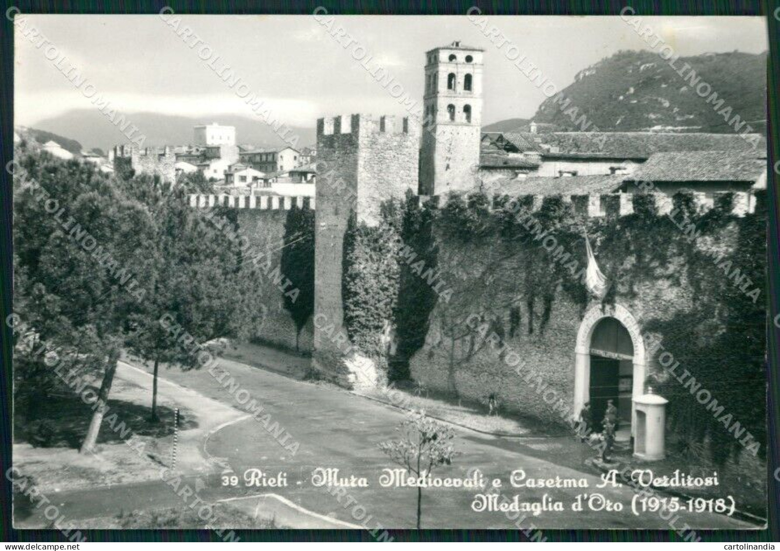 Rieti Città Caserma Foto FG Cartolina ZKM8086 - Rieti