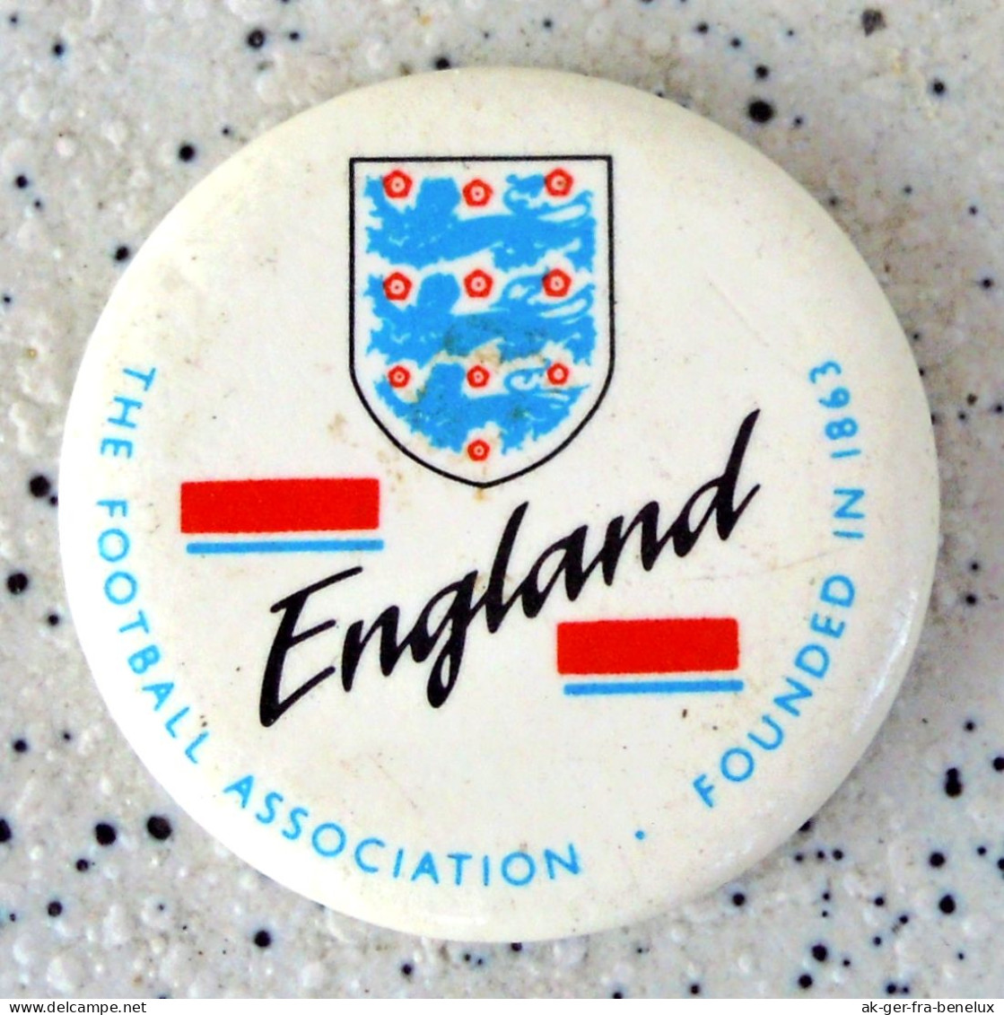 Button Badge The Football Association England FA Three Lions Soccer Fußball Foot Calcio Inglaterra Angleterre Anglia - Football