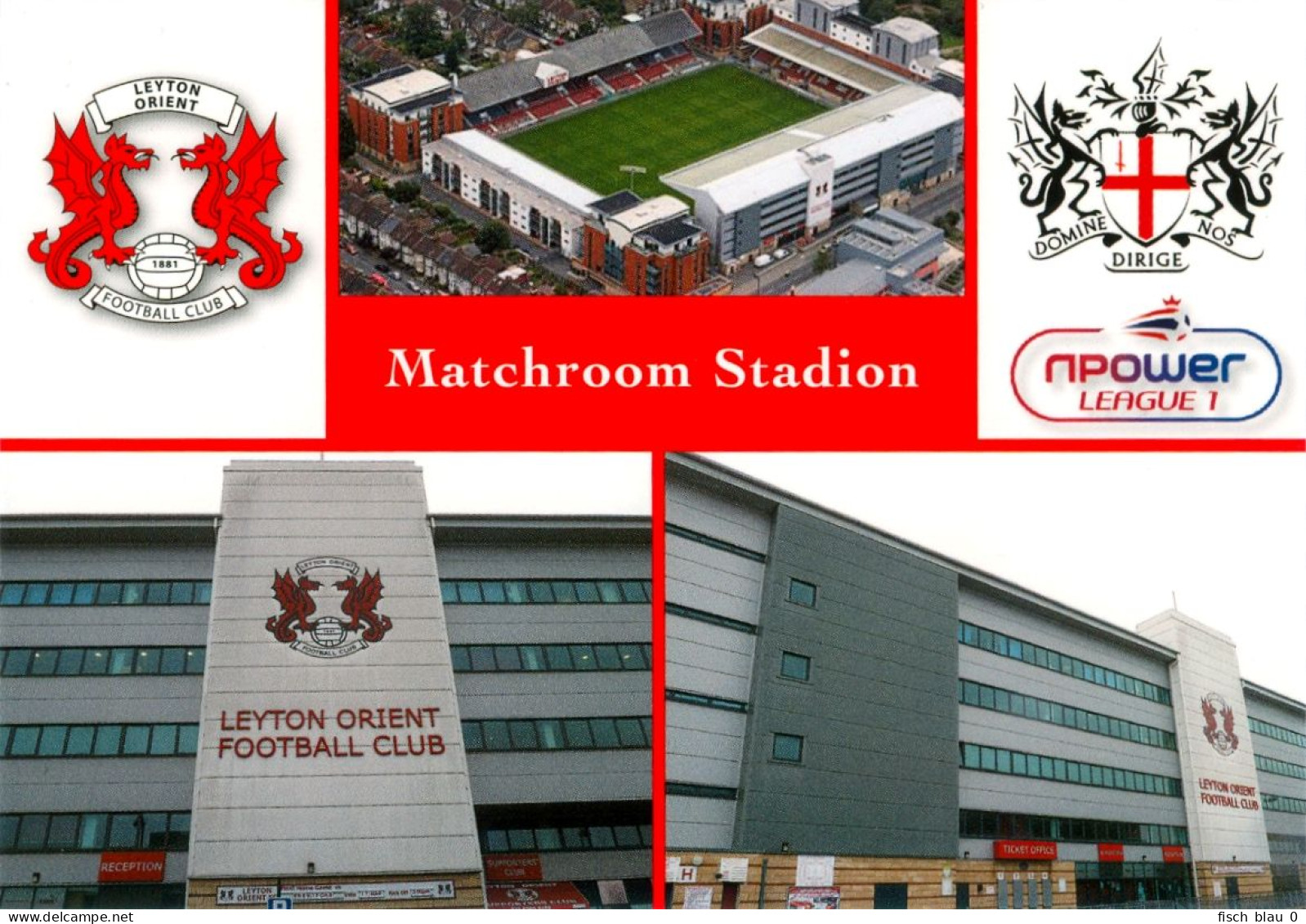 1) Stadion Postkarte Matchroom Stadium Leyton Orient FC London Breyer Group The Os Brisbane Road  Football Fußball - Soccer