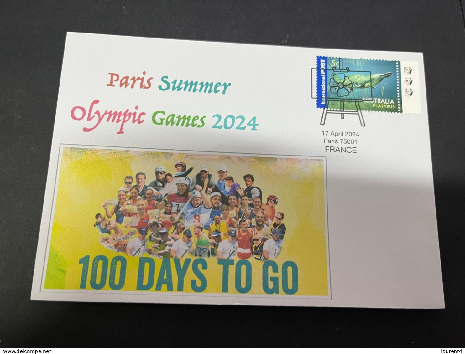 18-4-2024 (2 Z 22) Paris Olympic Games 2024 - 100 Days To Go ! (17-4-2024) (2 Covers) - Estate 2024 : Parigi