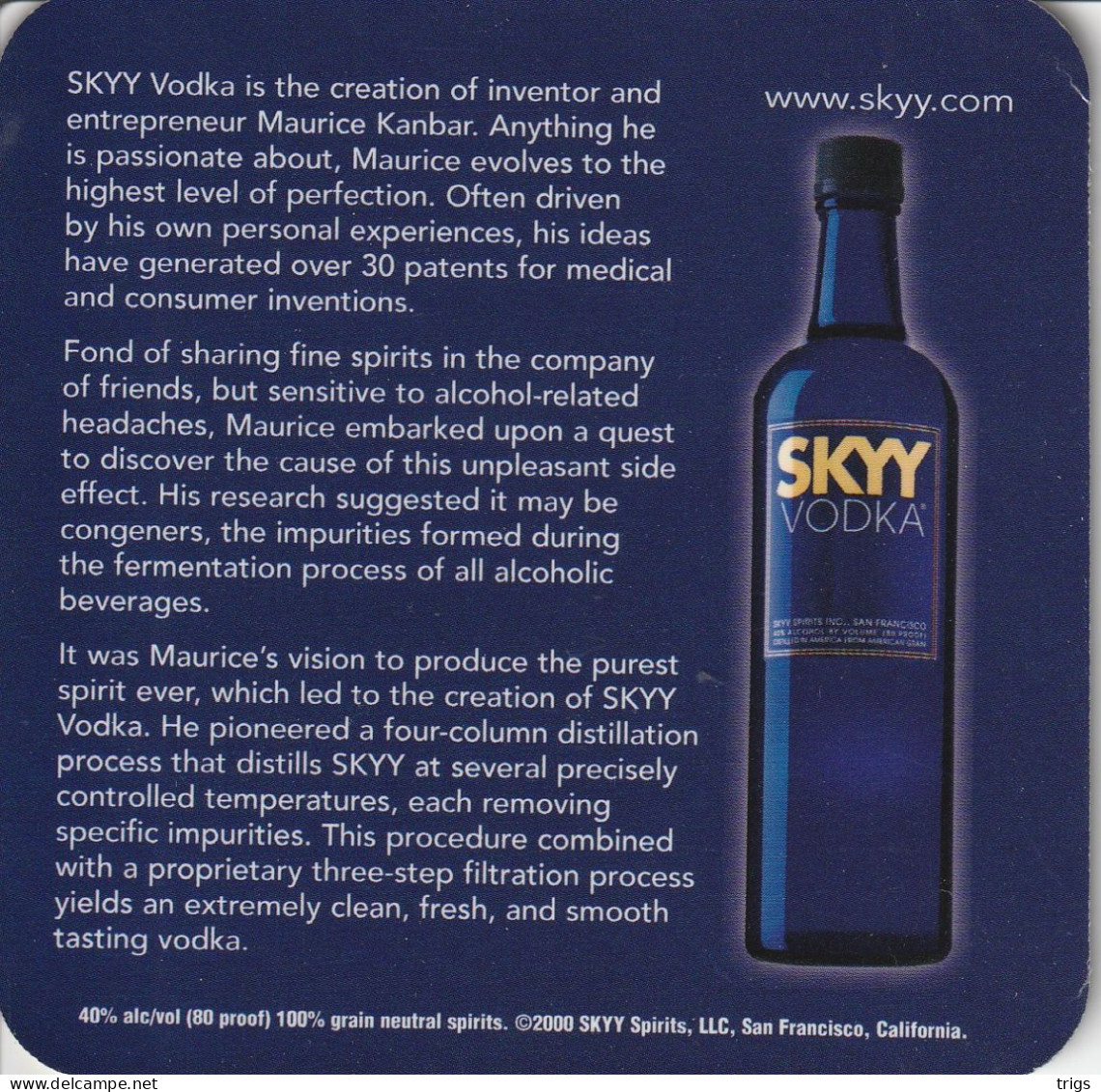 Skyy Vodka - Portavasos