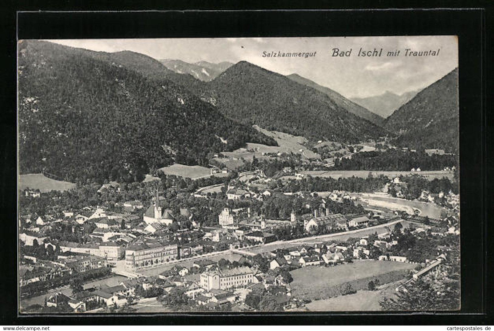 AK Bad Ischl, Salzkammergut, Teilansicht Mit Trauntal  - Sonstige & Ohne Zuordnung