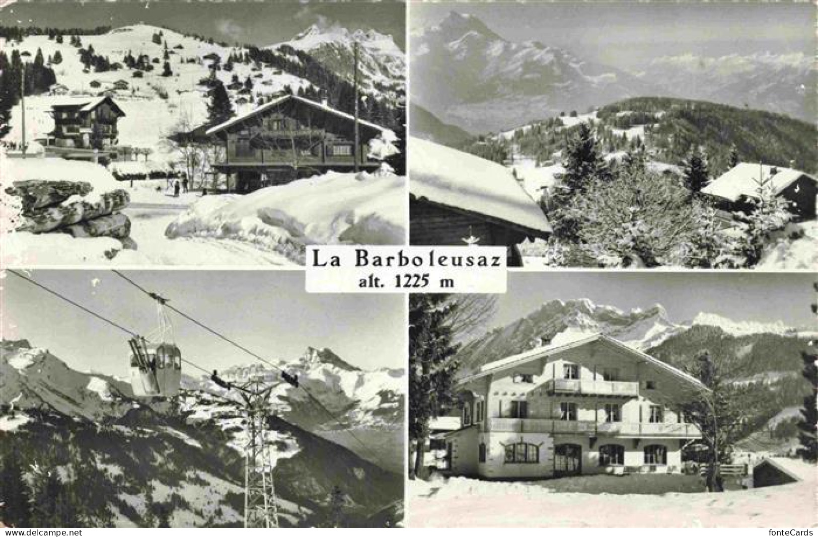 13971597 La_Barboleusaz_Gryon_VD Teilansichten Wintersportplatz Alpen Bergbahn A - Other & Unclassified