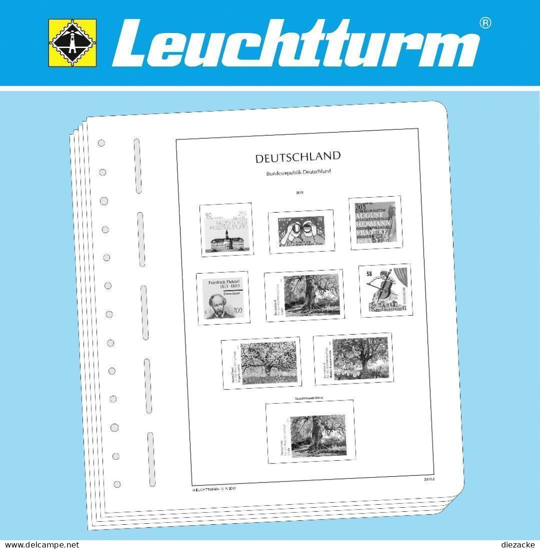 Leuchtturm Bund 1985-1989 Vordrucke O. T. 324181 Neuware ( - Vordruckblätter