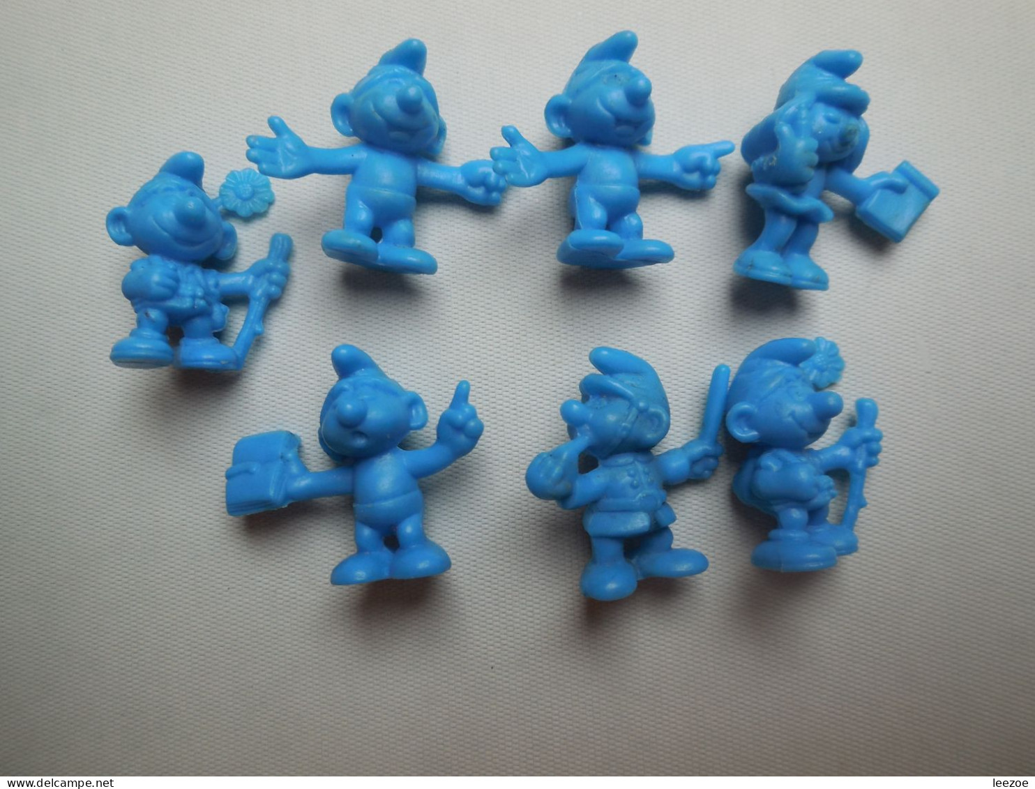 Objet Dérivés Publicité Smurf, Schtroumpfs, Figurines Monochrome.ref N5 - Little Figures - Plastic