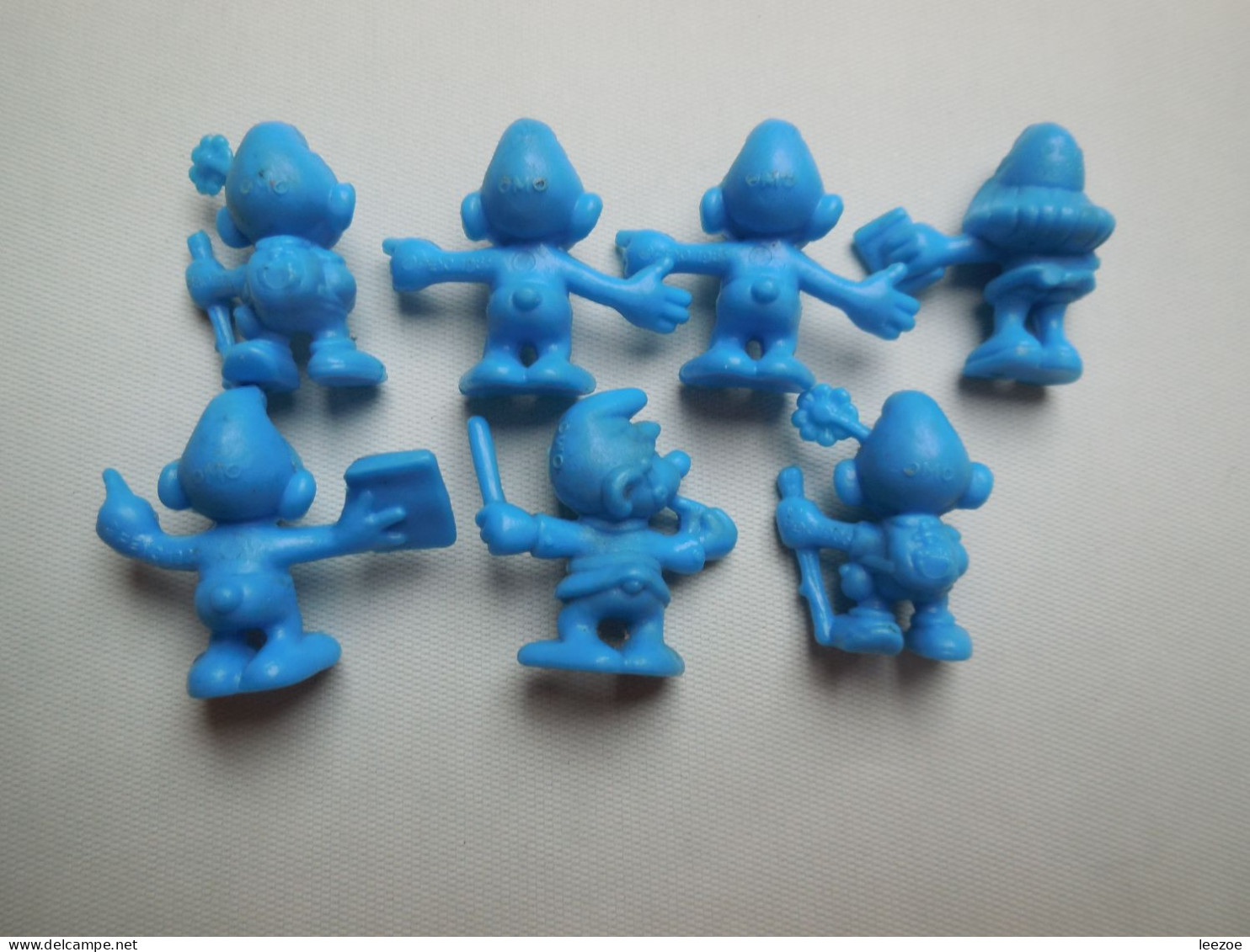 Objet Dérivés Publicité Smurf, Schtroumpfs, Figurines Monochrome.ref N5 - Figurines En Plastique