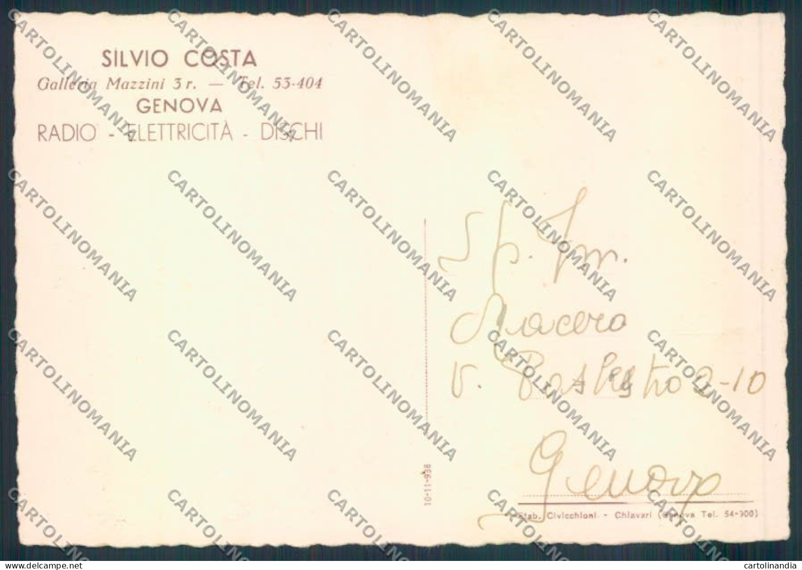 Genova Pubblicitaria Città FG Cartolina ZF2497 - Genova (Genoa)