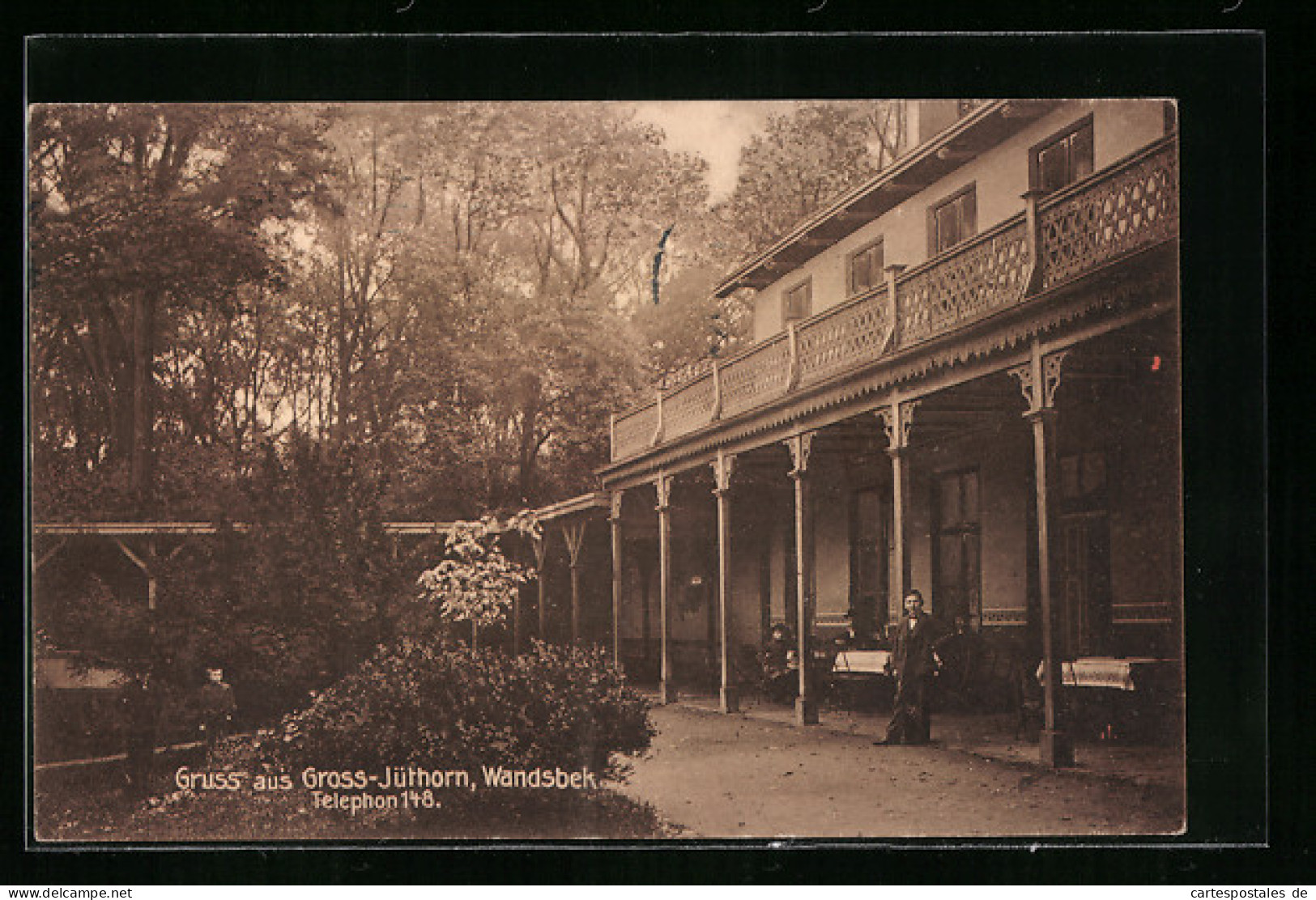 AK Wandsbek, Gasthaus Gross-Jüthorn  - Wandsbek